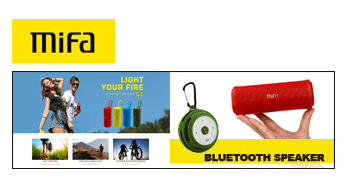 スマホと簡単に繋がるBluetoothスピーカーMifa(ミファ)の画像