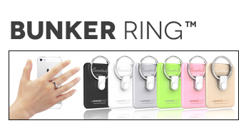 片手でスマホをホールドできるおしゃれなスマホアクセサリー BUNKERRING(バンカーリングの画像)